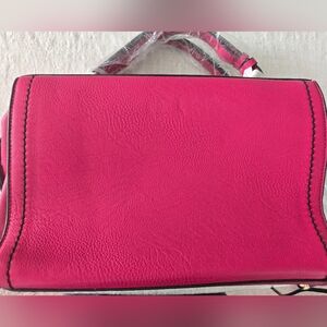 Elegant Pink Leather Women's Bag